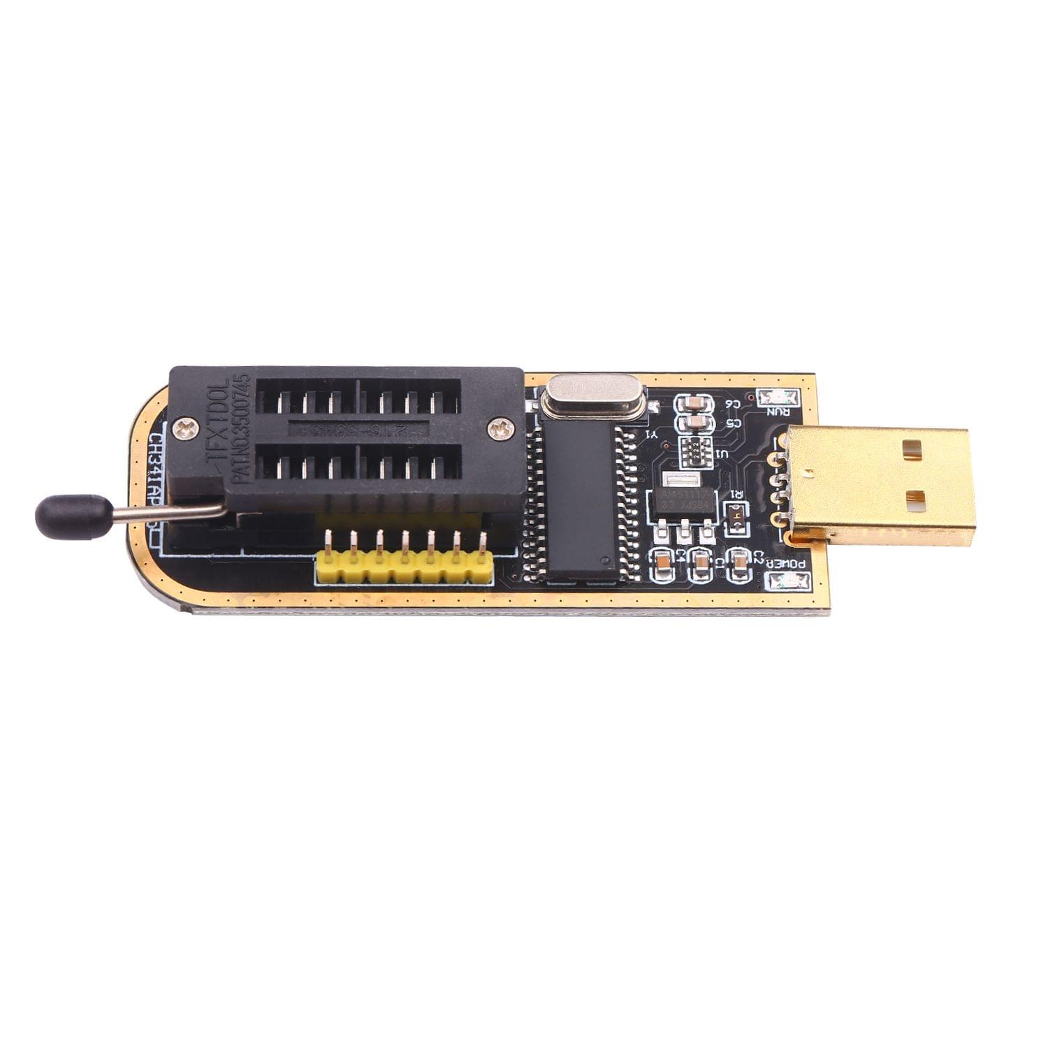 CH341A USB Programmer EEPROM BIOS Flasher Programmable Logic - CH341A and SOP8 Clip