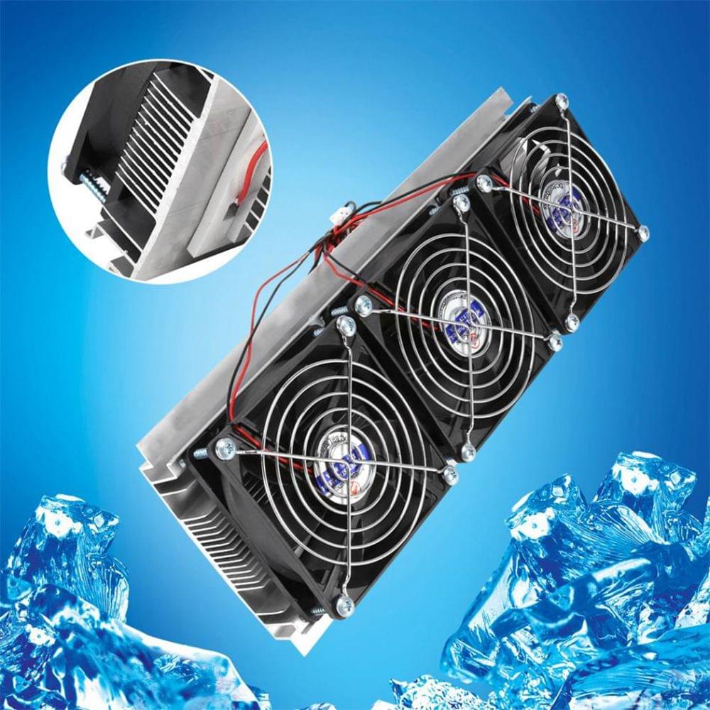 TEC Electron Semiconductor Refrigeration Cooler Triple Fan