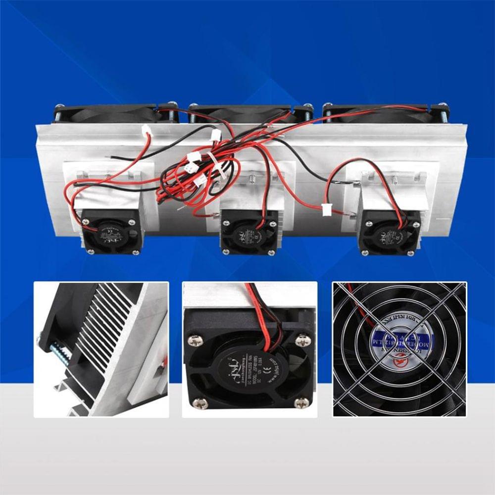 TEC Electron Semiconductor Refrigeration Cooler Triple Fan