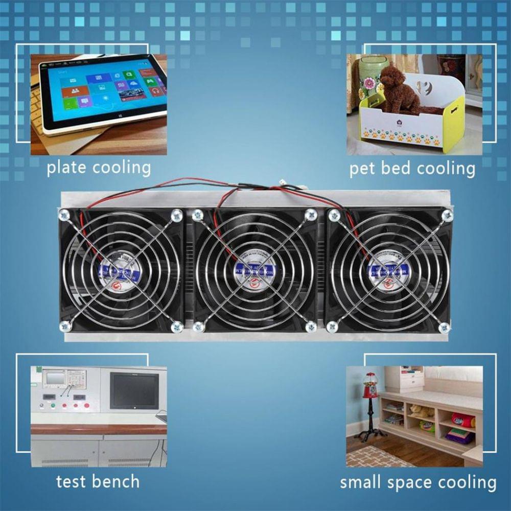 TEC Electron Semiconductor Refrigeration Cooler Triple Fan