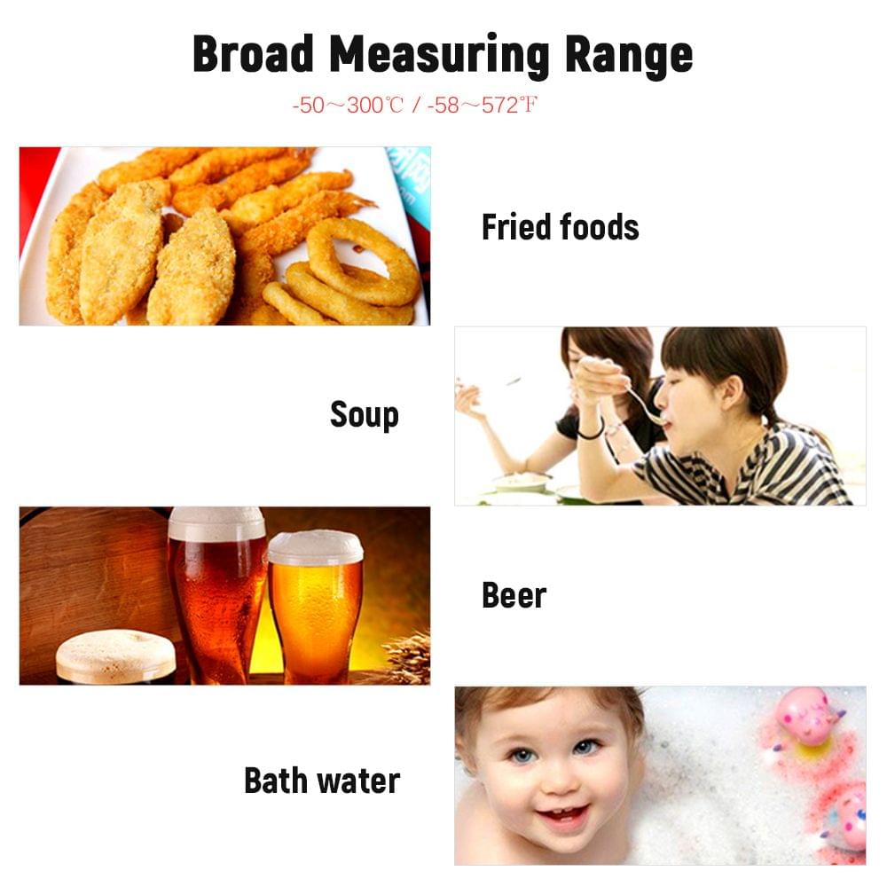 Digital Food Thermometer Mini LCD Thermometer Probe BBQ Meat