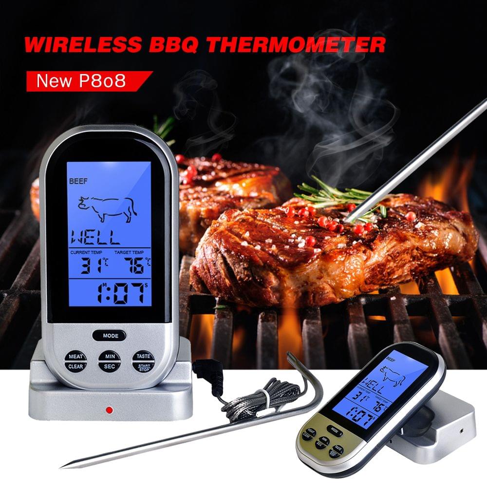 Meat Thermometer Digital LCD BBQ Thermometer with Backlight