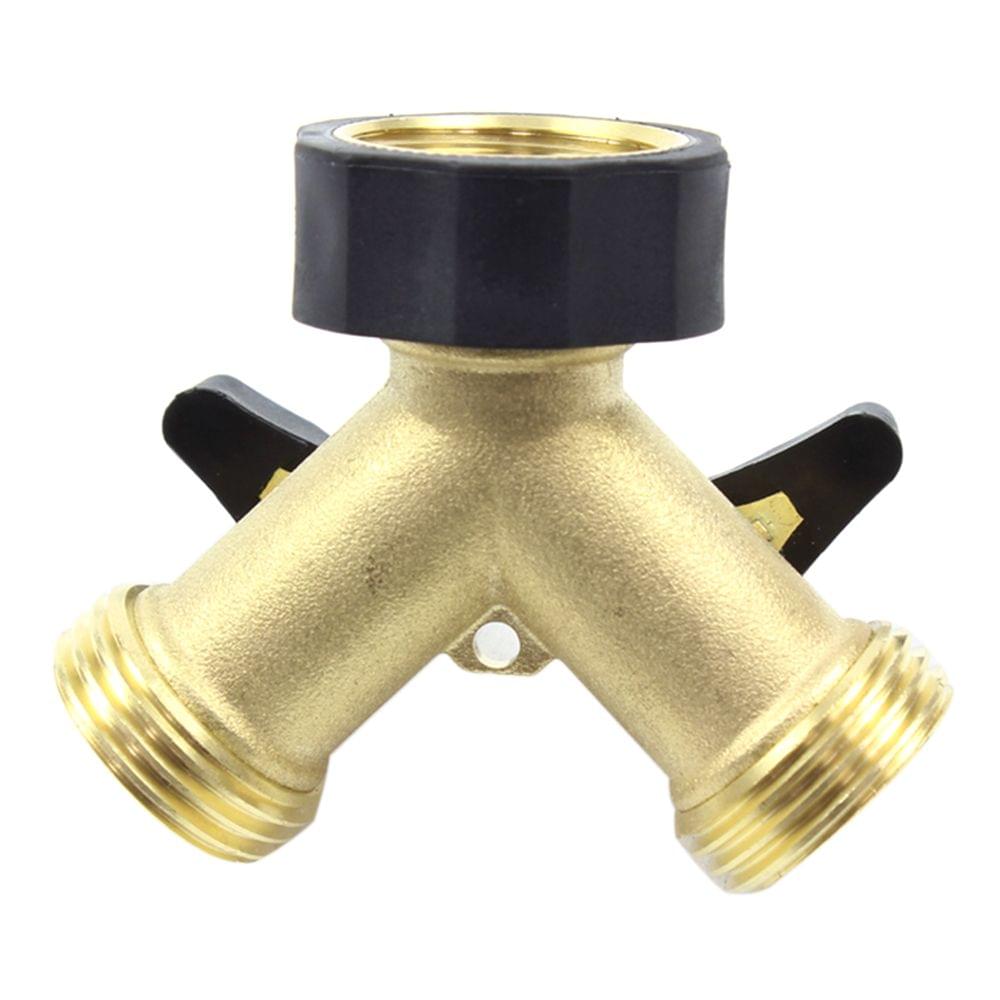 Y Shape Soild Brass Thread Two Way Connector Adaptor Hose - US port