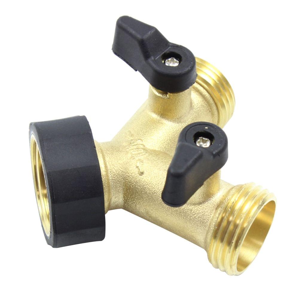 Y Shape Soild Brass Thread Two Way Connector Adaptor Hose - US port