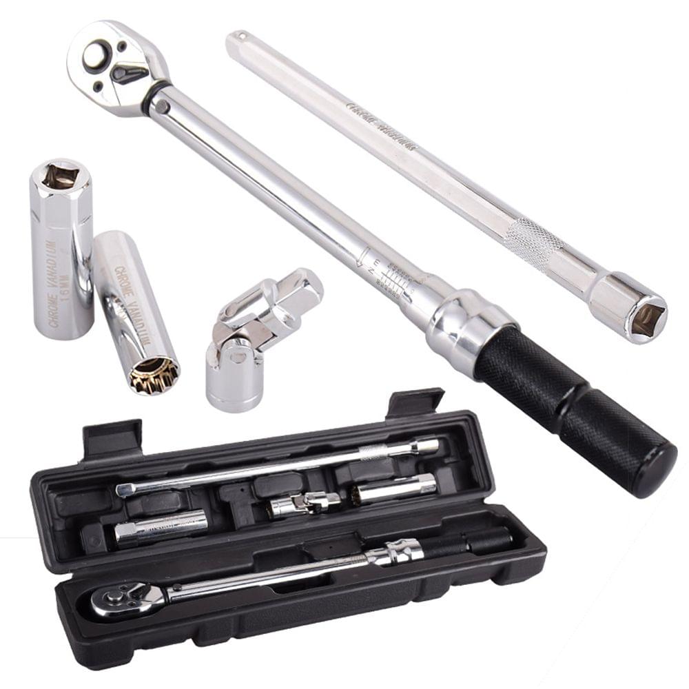 5pcs 3/8 Inch DR 5-60Nm Adjustable Torque Wrench Set Bike