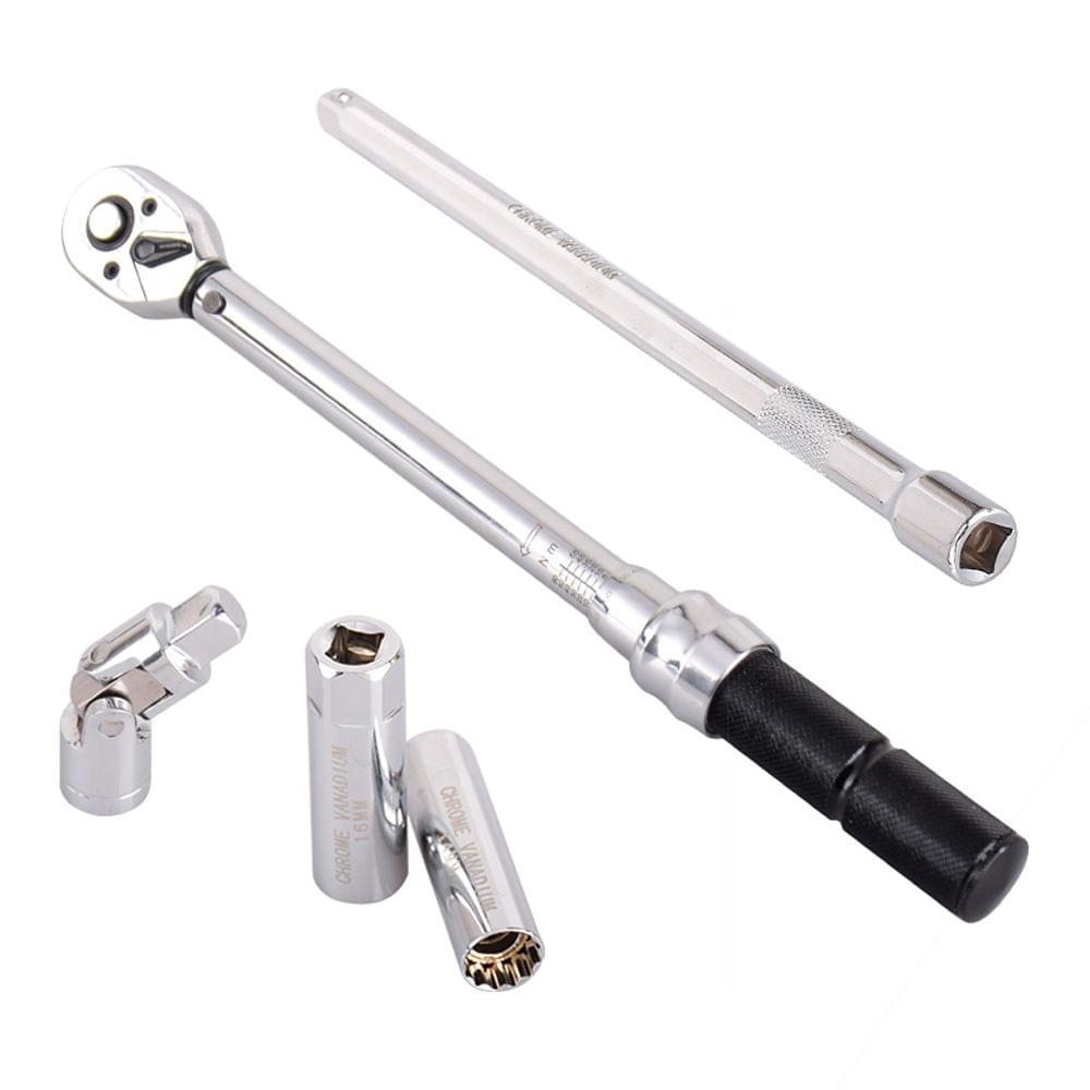 5pcs 3/8 Inch DR 5-60Nm Adjustable Torque Wrench Set Bike