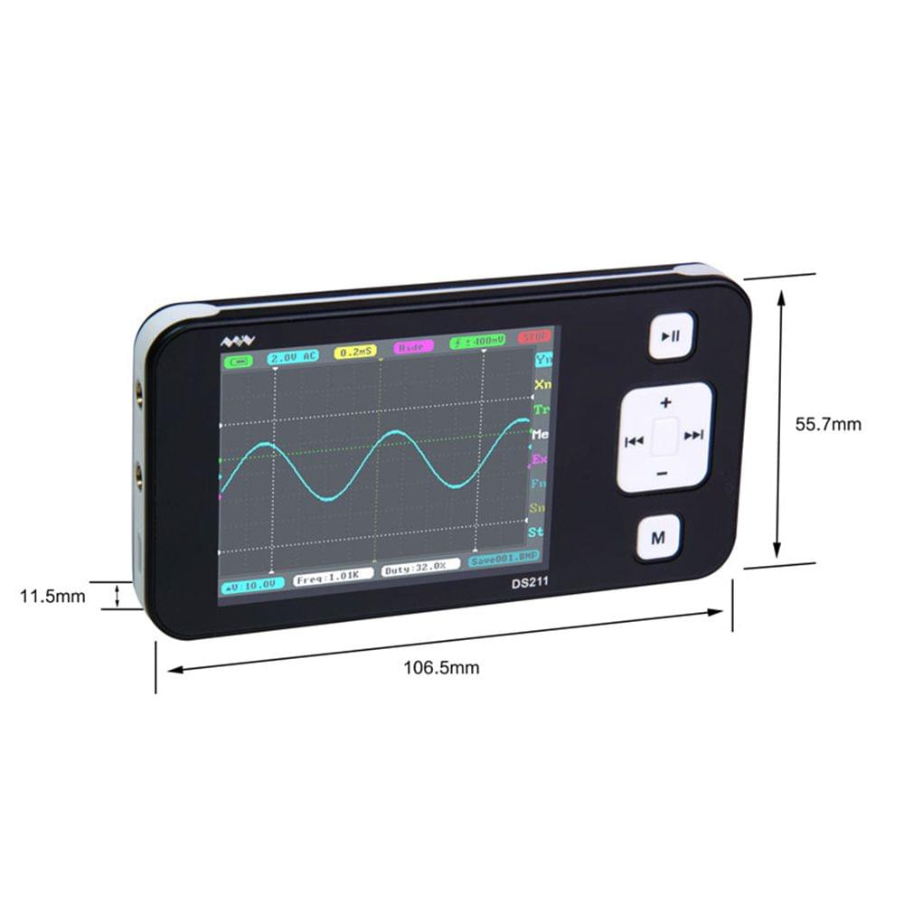 Professional DS211 Digital Storage Oscilloscope Inspection