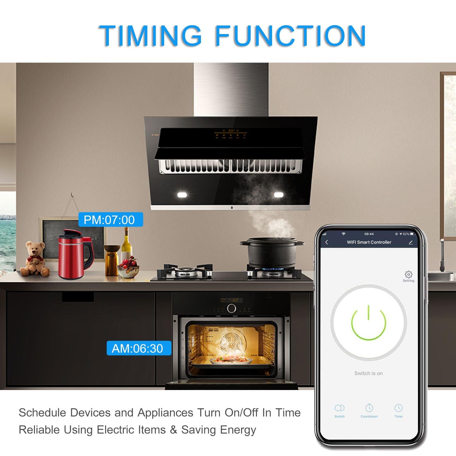 Basic Smart Remote Control Wifi Switch Compatible with - 3 Pack