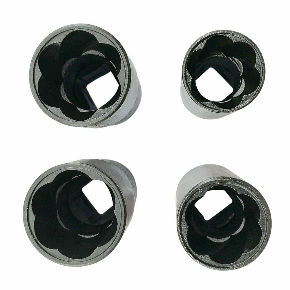 5Pcs 1/2'' Drive Twist Socket Set Damaged Nuts Removal Tools - 1 set