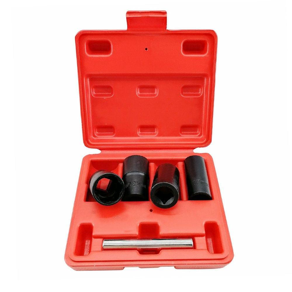 5Pcs 1/2'' Drive Twist Socket Set Damaged Nuts Removal Tools - 1 set