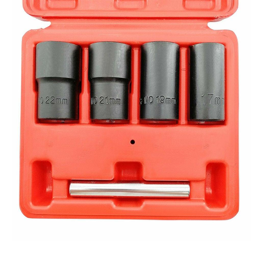 5Pcs 1/2'' Drive Twist Socket Set Damaged Nuts Removal Tools - 1 set