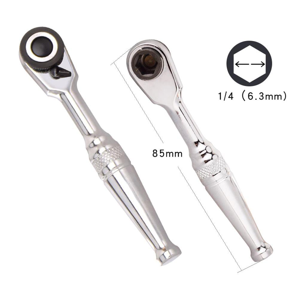 26pcs 1/4 DR Mini Ratchet Wrench Combination Tool Set