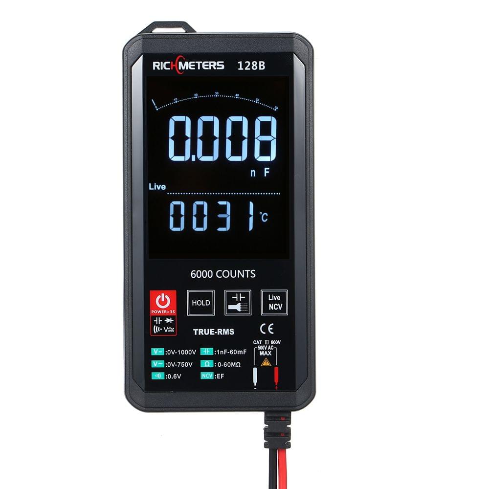 Richmeters Digital Multimeter 6000 Counts True-RMS Auto - 128B