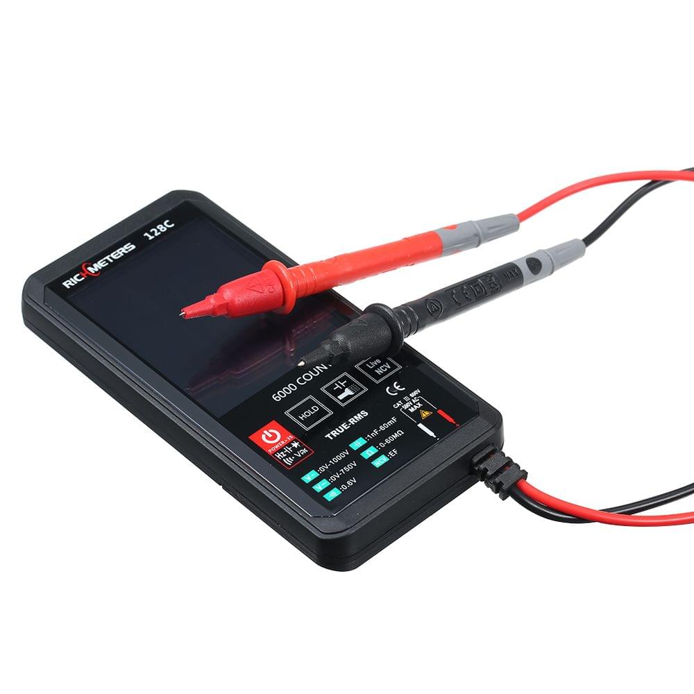 RICHMETERS Digital Multimeter 6000 Counts True-RMS Auto - 128C