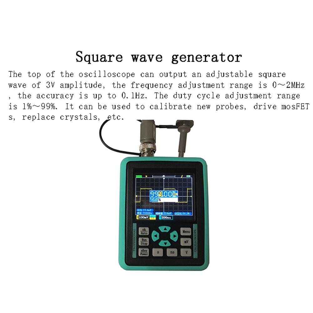 Handheld Mini Digital Oscilloscope with 2.4 Inches TFT Color