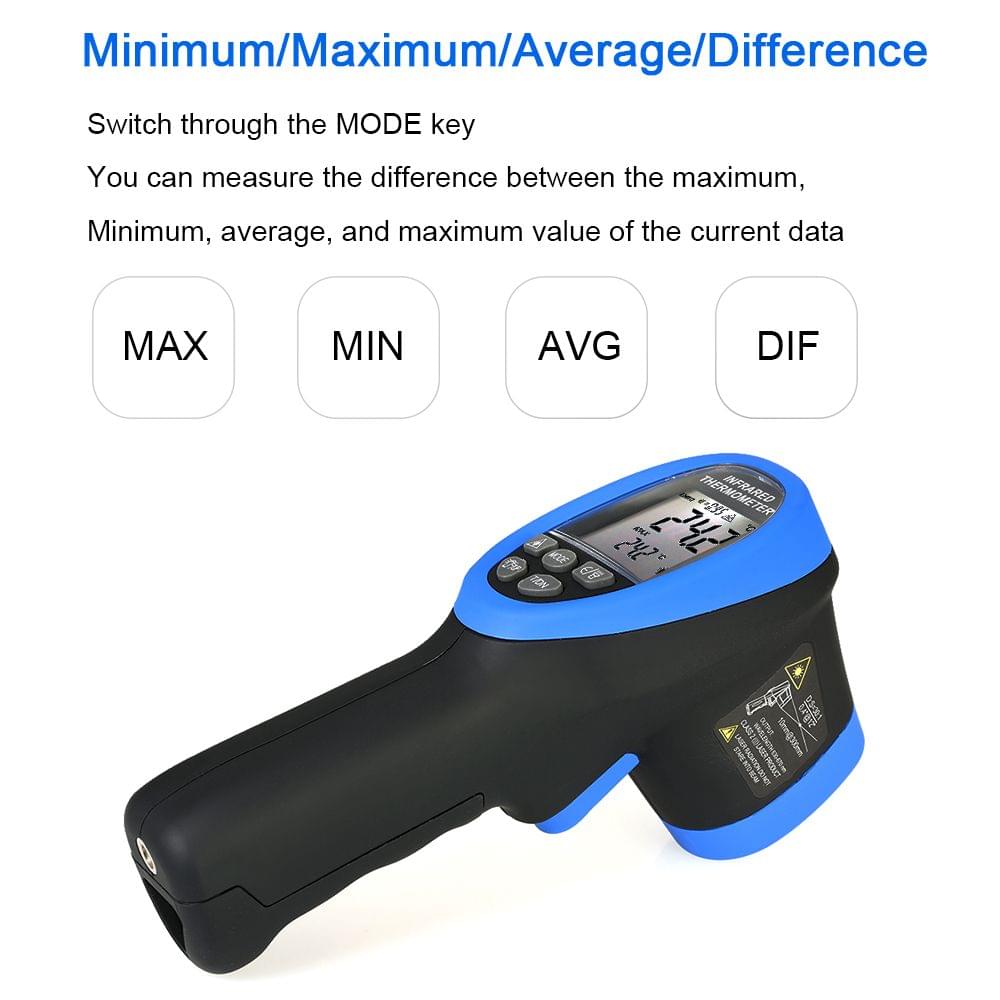 BTMETER Handheld Non-contact LCD Infrared Thermometer