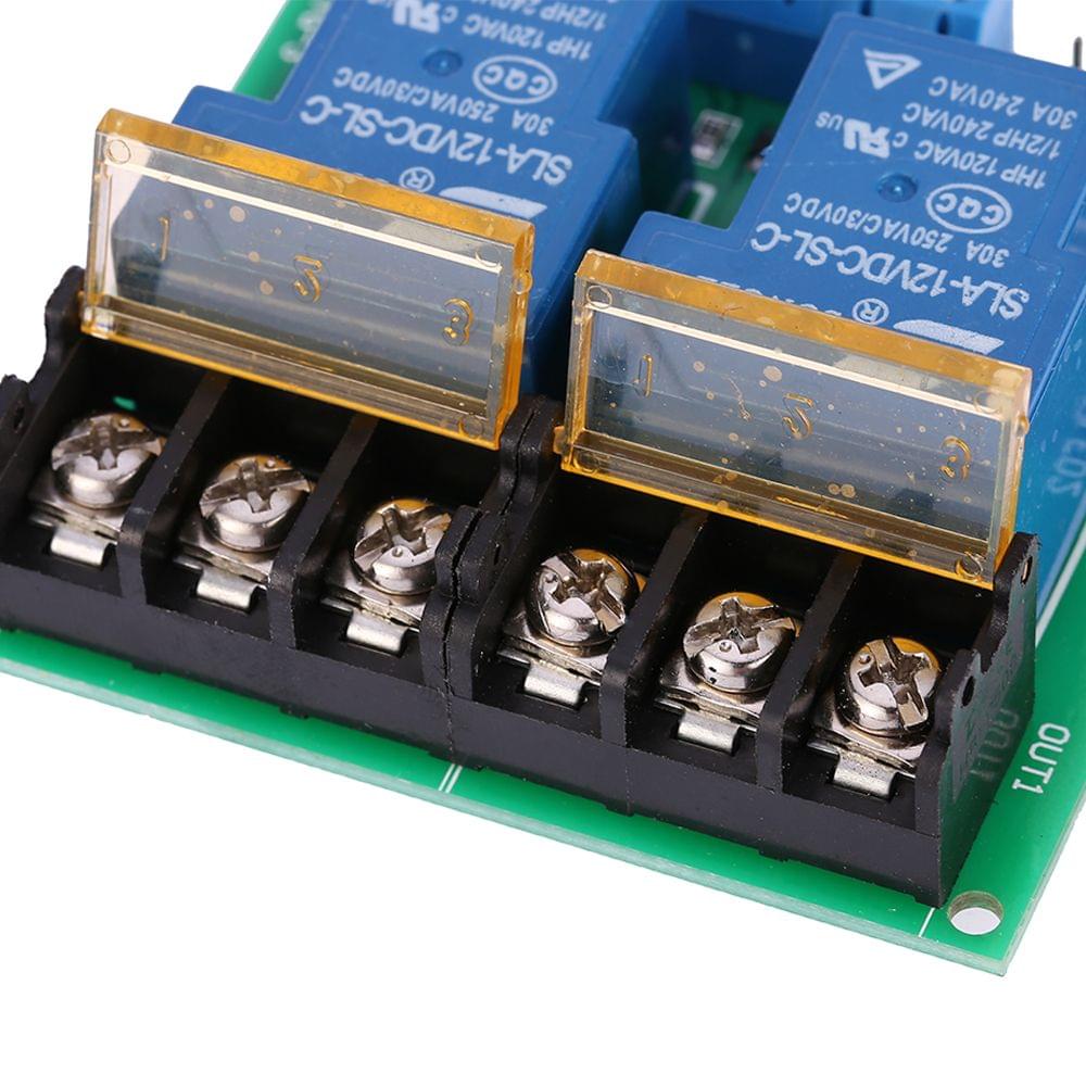 2-Channel DC 12V 30A Relay Board Module Optocoupler - 12v
