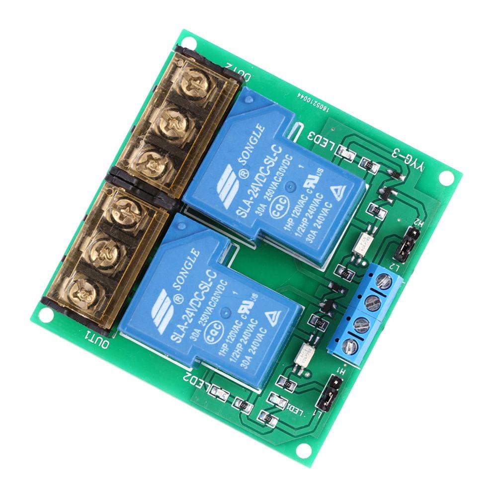 2-Channel DC 24V 30A Relay Board Module Optocoupler - 24v