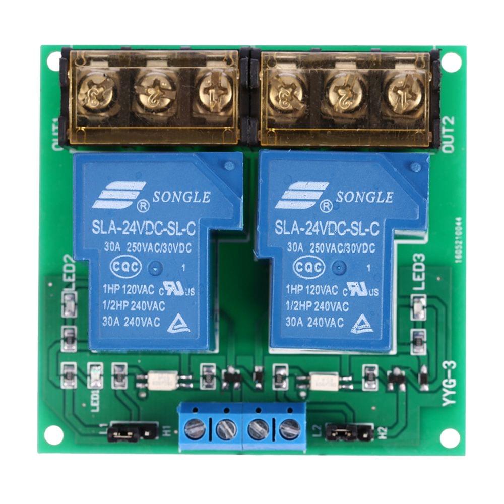 2-Channel DC 24V 30A Relay Board Module Optocoupler - 24v