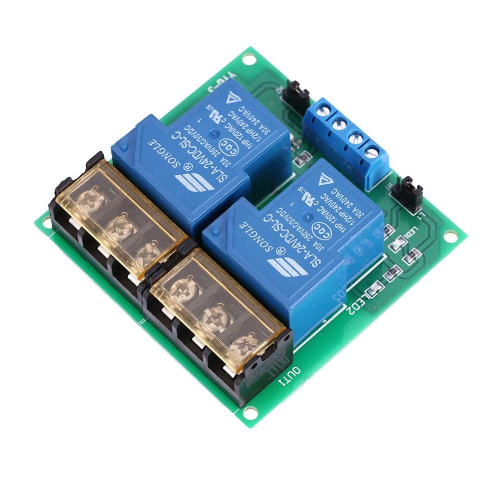 2-Channel DC 24V 30A Relay Board Module Optocoupler - 24v