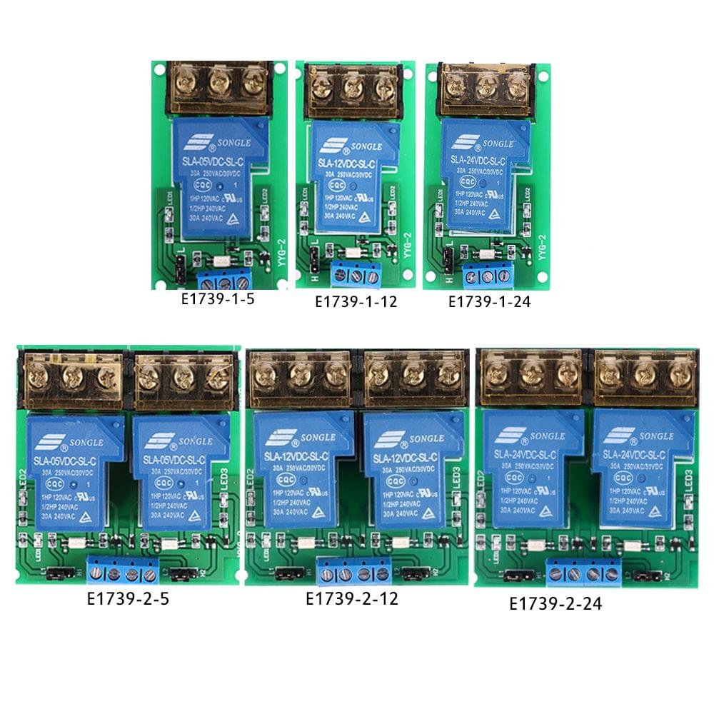 2-Channel DC 5V 30A Relay Board Module Optocoupler Isolation