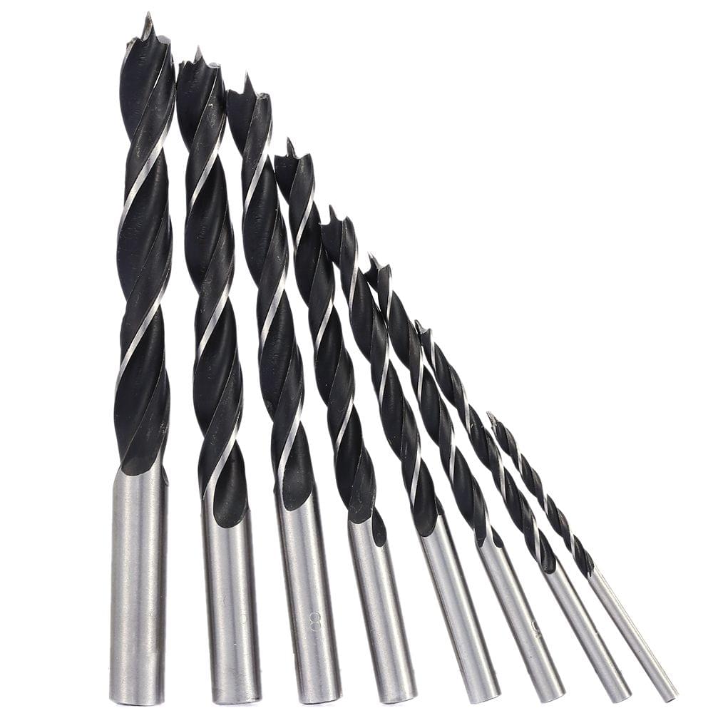 8pcs/set 3-10mm Brad Point Wood Drill Bit High-carbon Steel