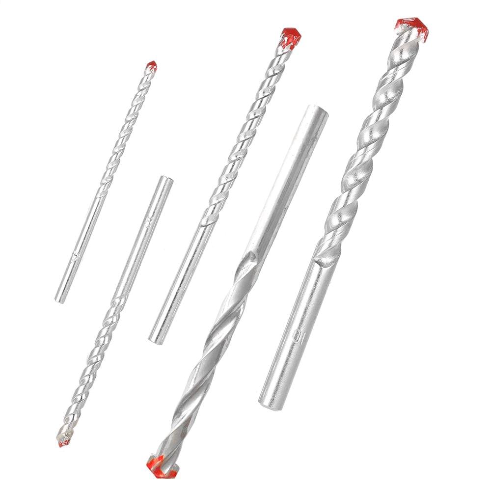 5pcs 4-10mm Rotary Masonry Drill Bits Set YG8 Galvanized - 5pcs & 4-10mm