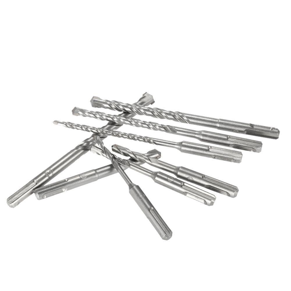 8pcs 2 Pits 2 Slots SDS Shank YG8 Carbide Masonry Drills - 8pcs