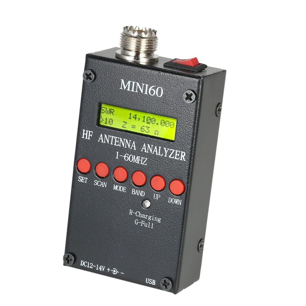 Mini60 Antenna Analyzer Meter 1-60MHz SARK100 AD9851 HF ANT - BT Version & Antenna Analyzer