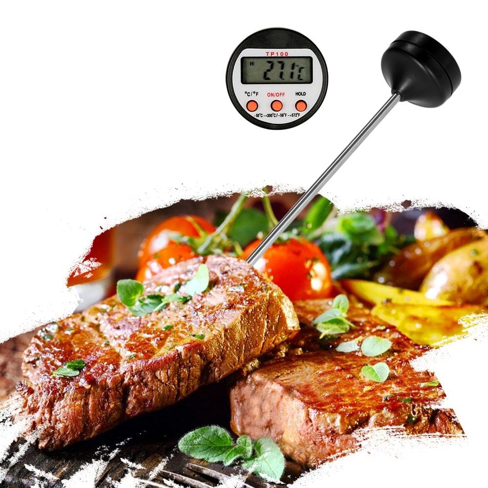 LCD Mini Portable Thermometer Probe -50?C~300?C BBQ Meat