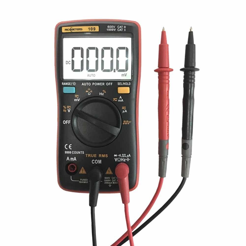 RM109 Palm-size True-RMS Digital Multimeter 9999 counts