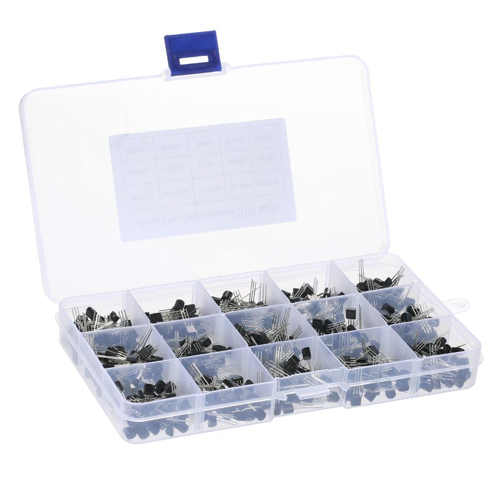 600pcs 15Values*40pcs TO-92 Transistors Pack Transistor