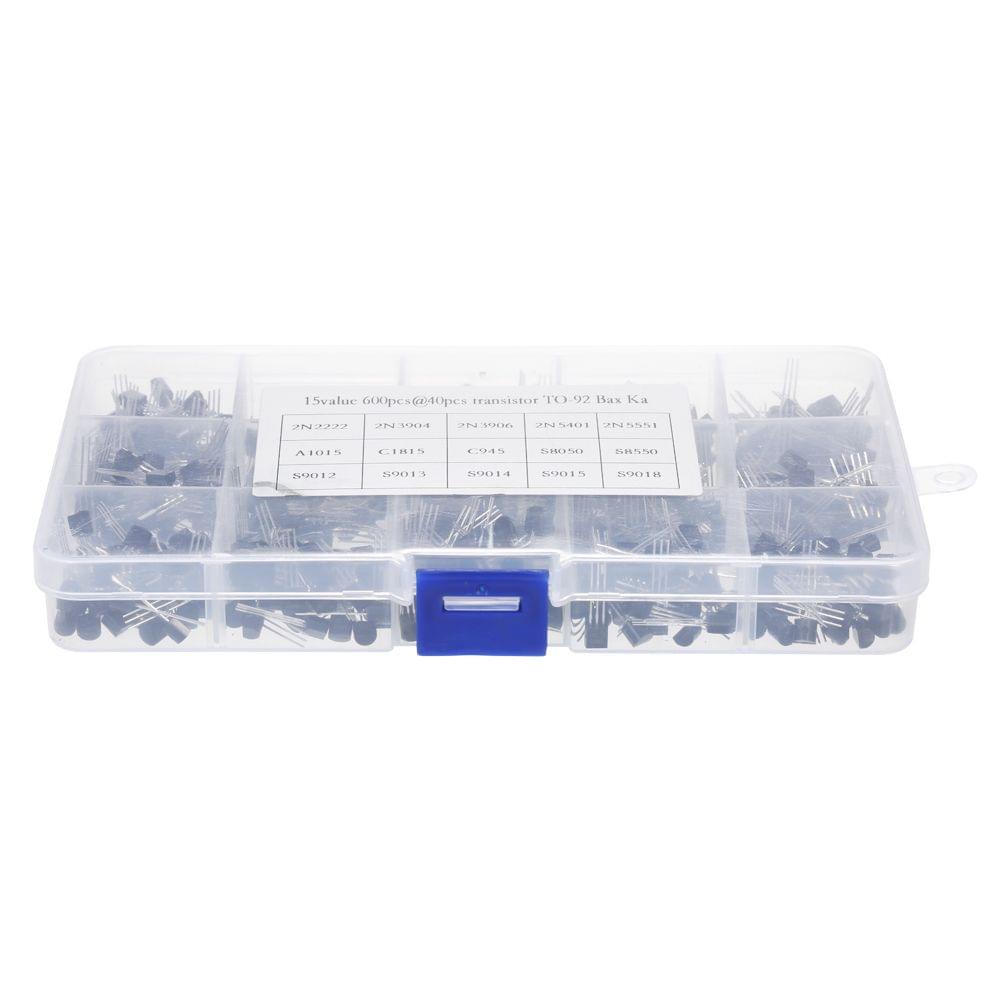 600pcs 15Values*40pcs TO-92 Transistors Pack Transistor