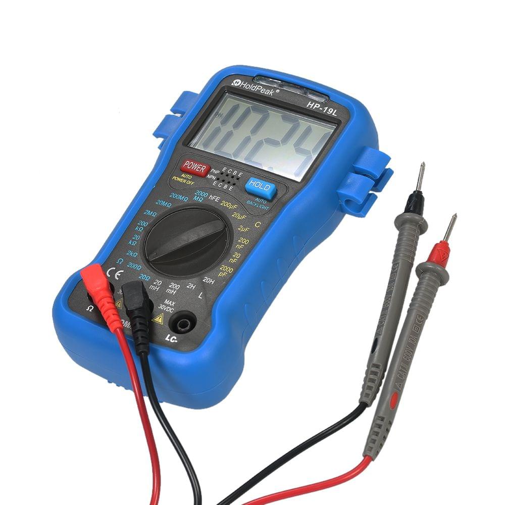 HoldPeak Backlight LCD Digital LCR Multimeter Resistance