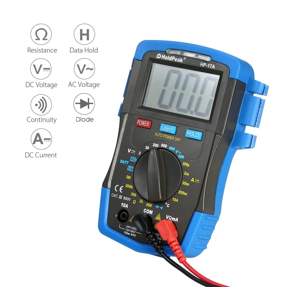 HoldPeak Backlight LCD Display Digital Multimeter DC/AC