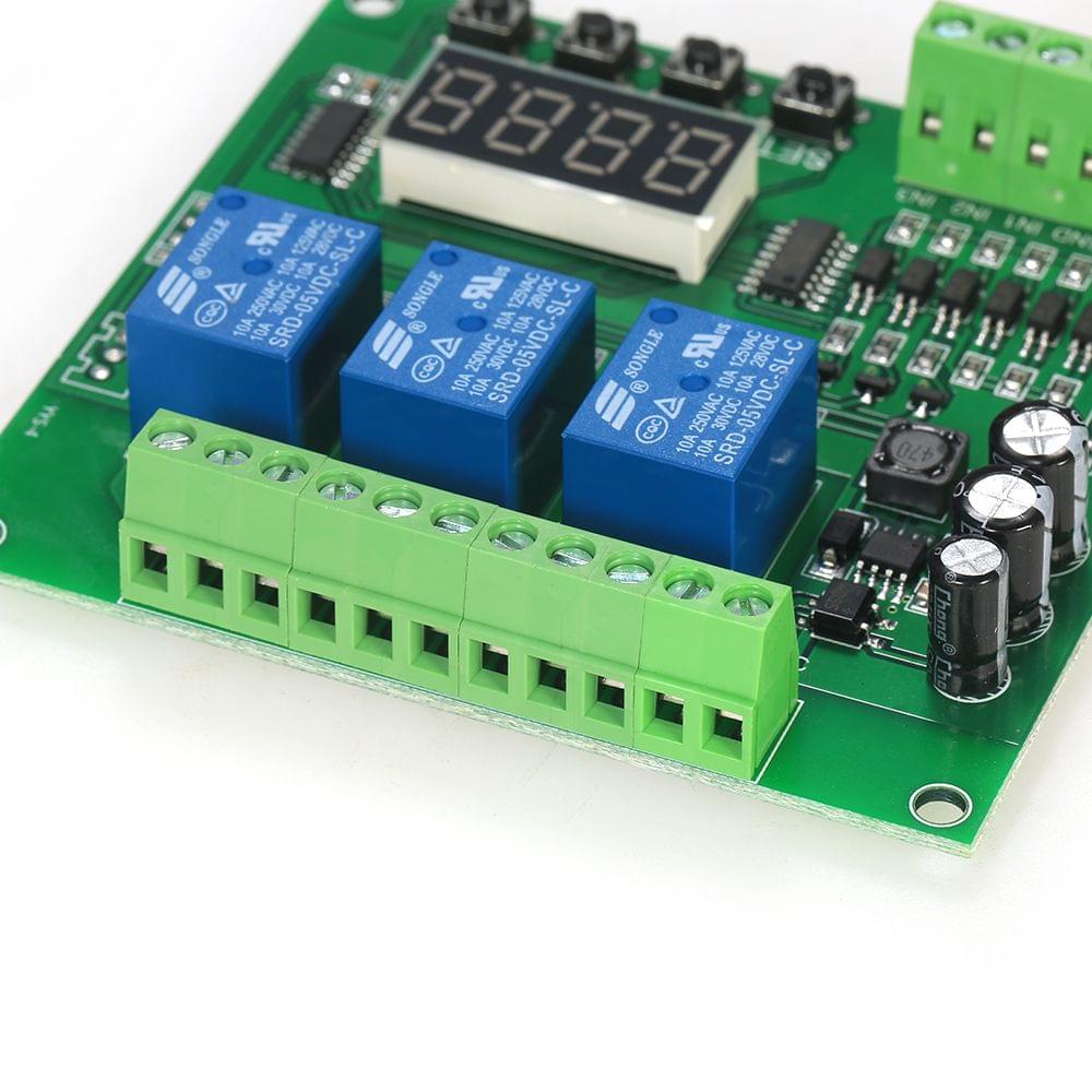 Programmable 3-Channel LED Relay Module DC/AC7V~36V Motor