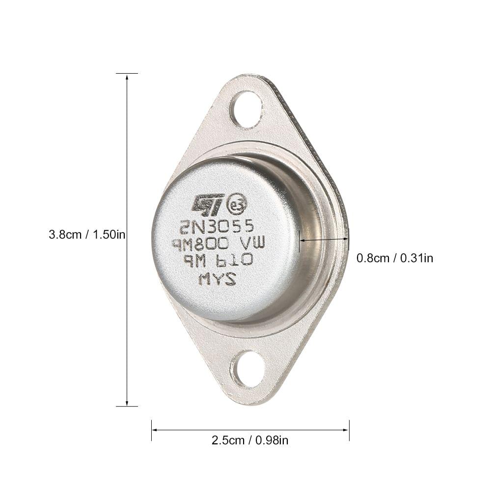 5pcs High Quality 2N3055 Power Transistors NPN TO-3 Metal