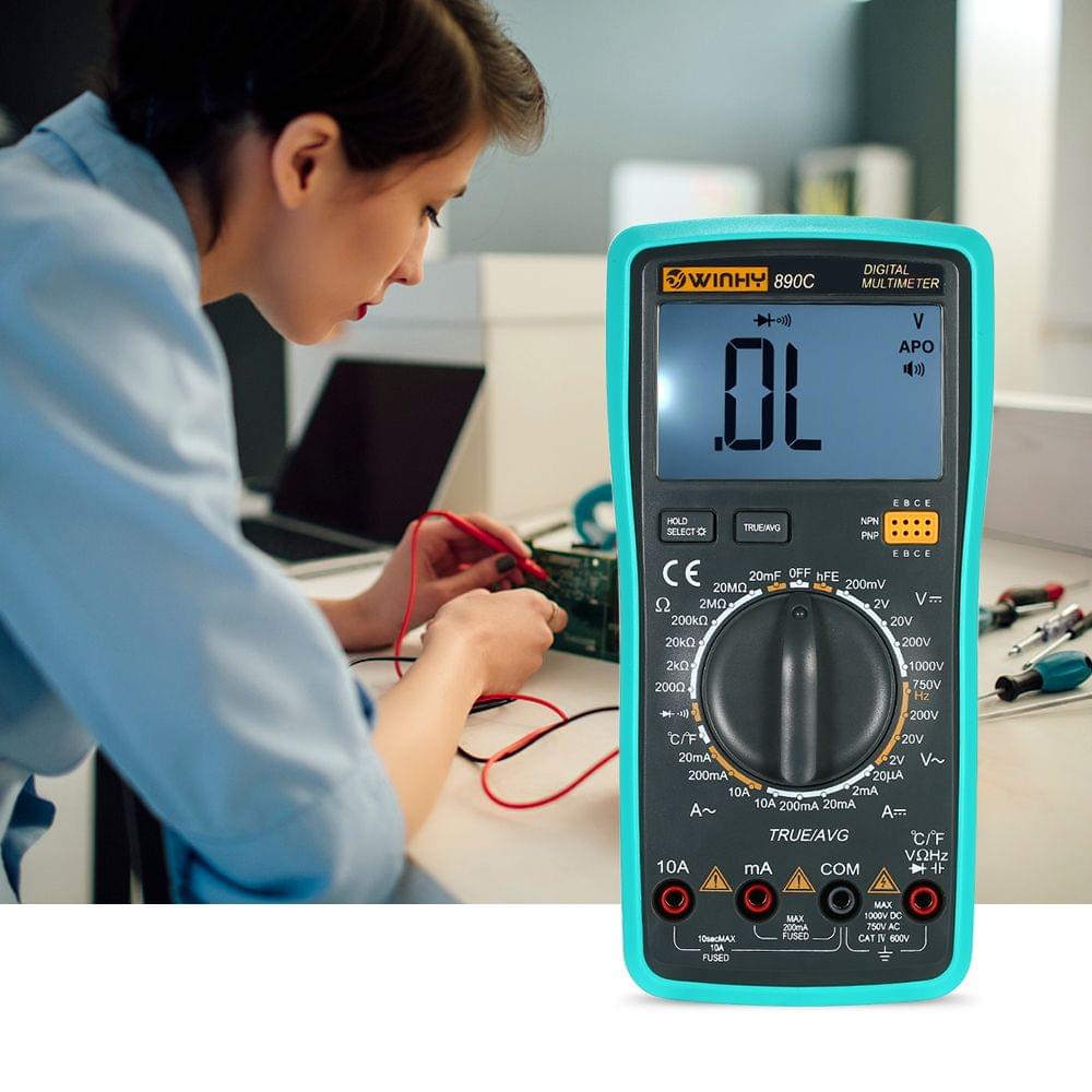 Multi-functional Handheld LCD Digital True RMS Multimeter