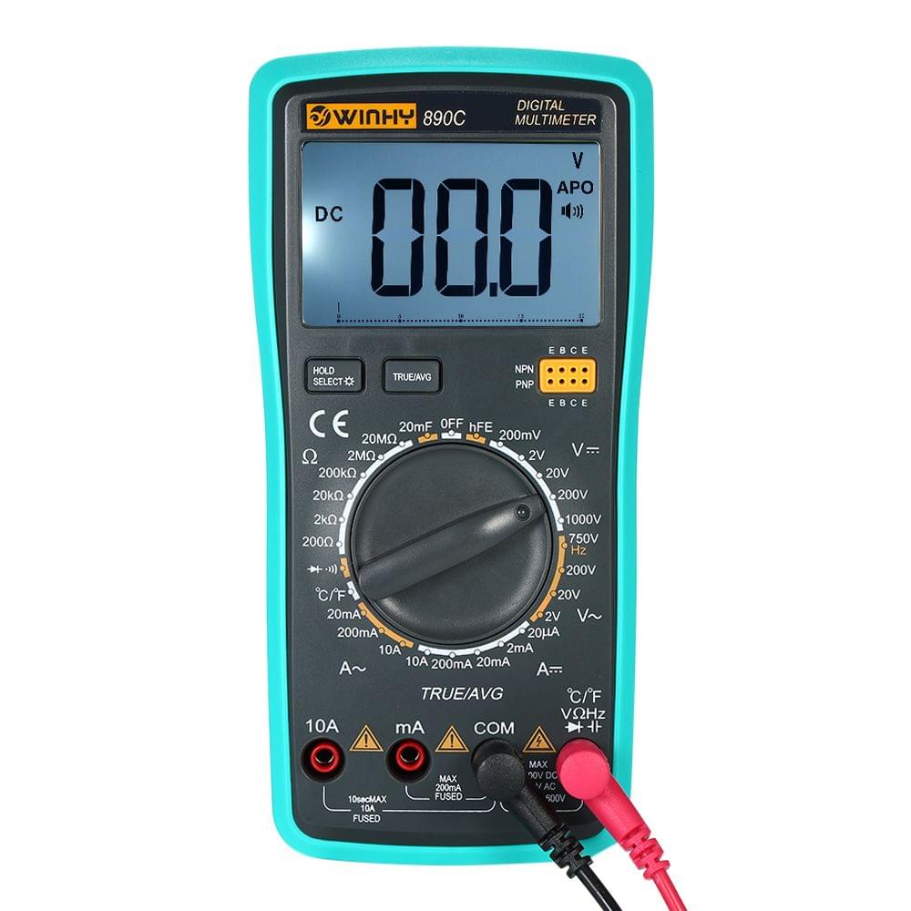 Multi-functional Handheld LCD Digital True RMS Multimeter