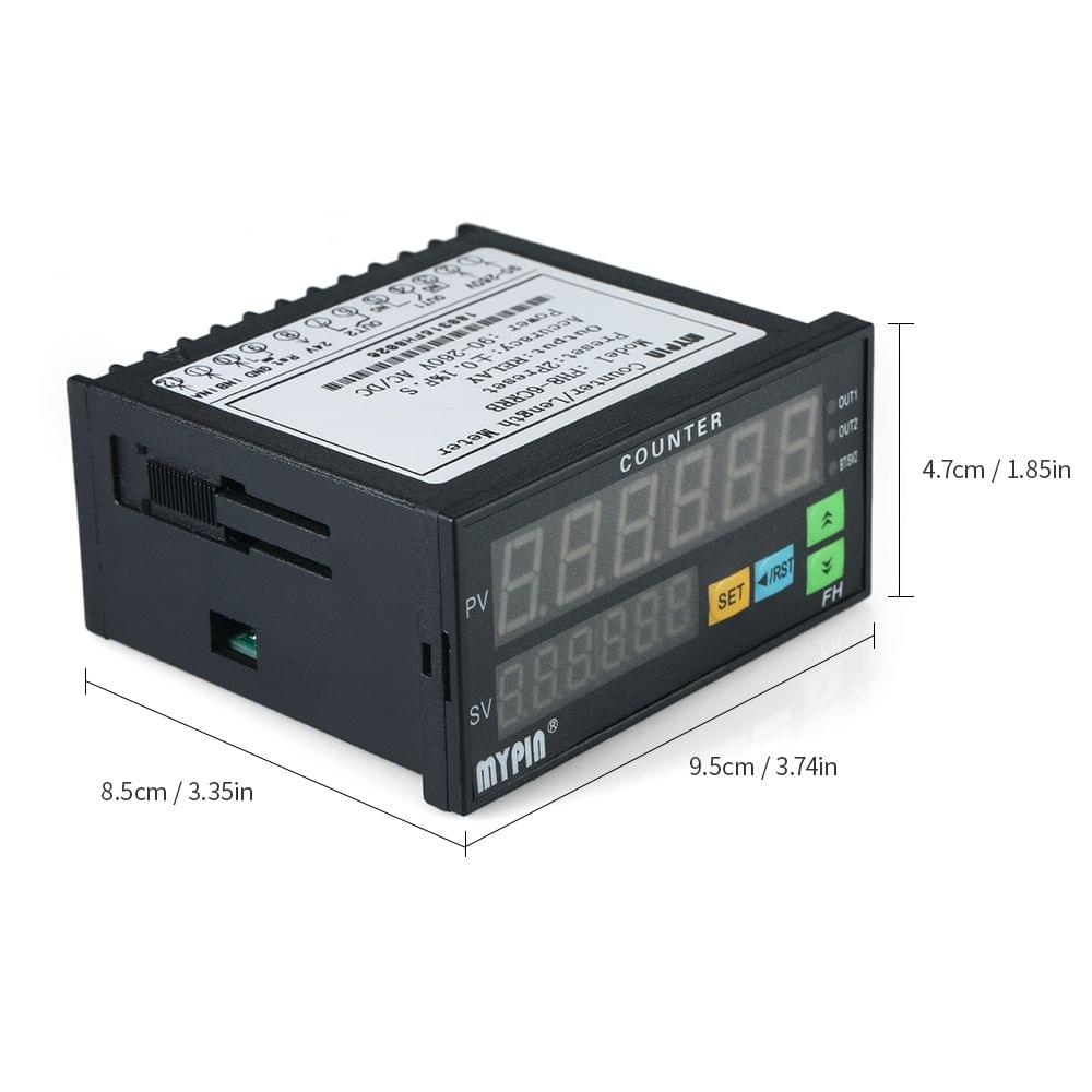 Multi-functional Dual LED Display Digital Counter 90~265V