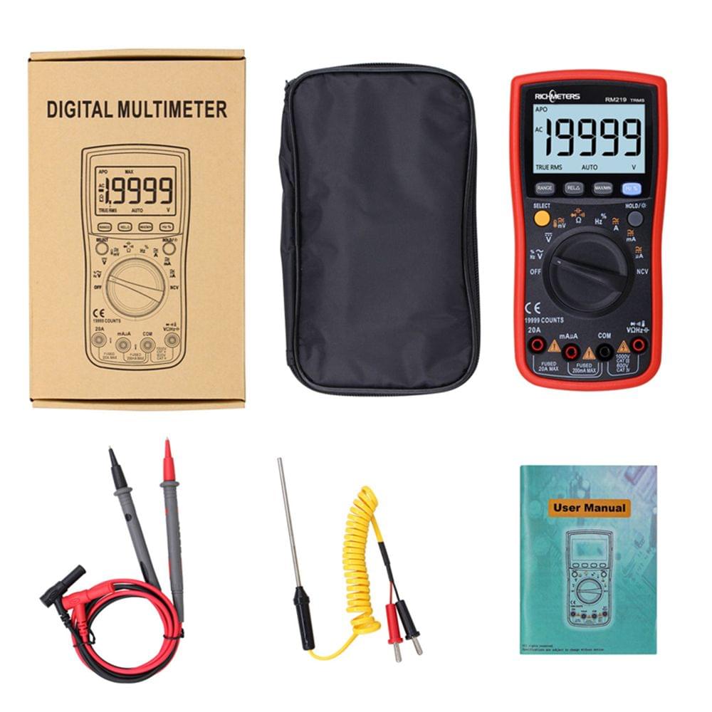 RM219 True-RMS 19999 Counts Auto Range Digital Multimeter