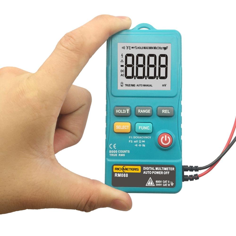RICHMETERS RM088 Mini Digital Multimeter 8000 Counts Line