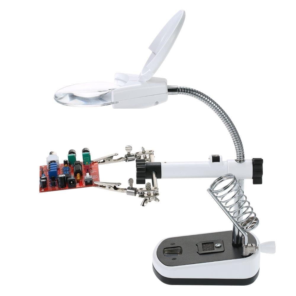 Magnifier with LED Light 3.5X 10X LED Light Magnifier - EU Plug