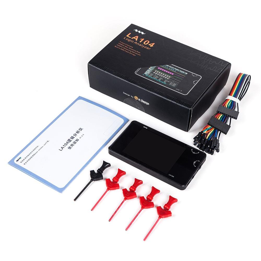 Mini DSO LA104 Digital Logic Analyzer Portable 2.8" Screen 4