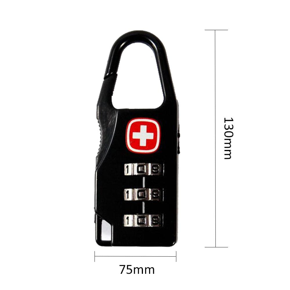 Cross Silk-screen Coded Lock Bag Luggage Travel Anti-theft