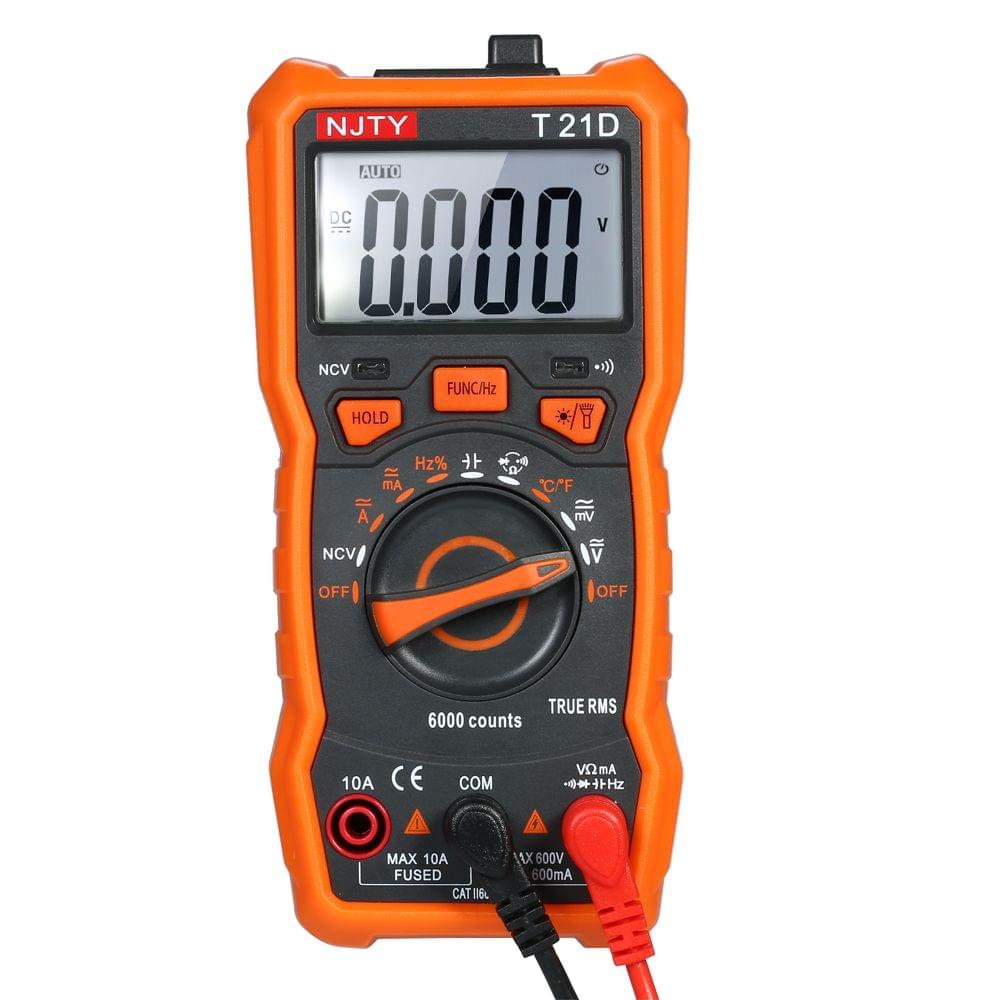 NJTY Mini Digital Multimeter 6000 Counts Multi-functional