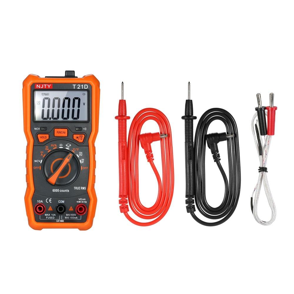 NJTY Mini Digital Multimeter 6000 Counts Multi-functional