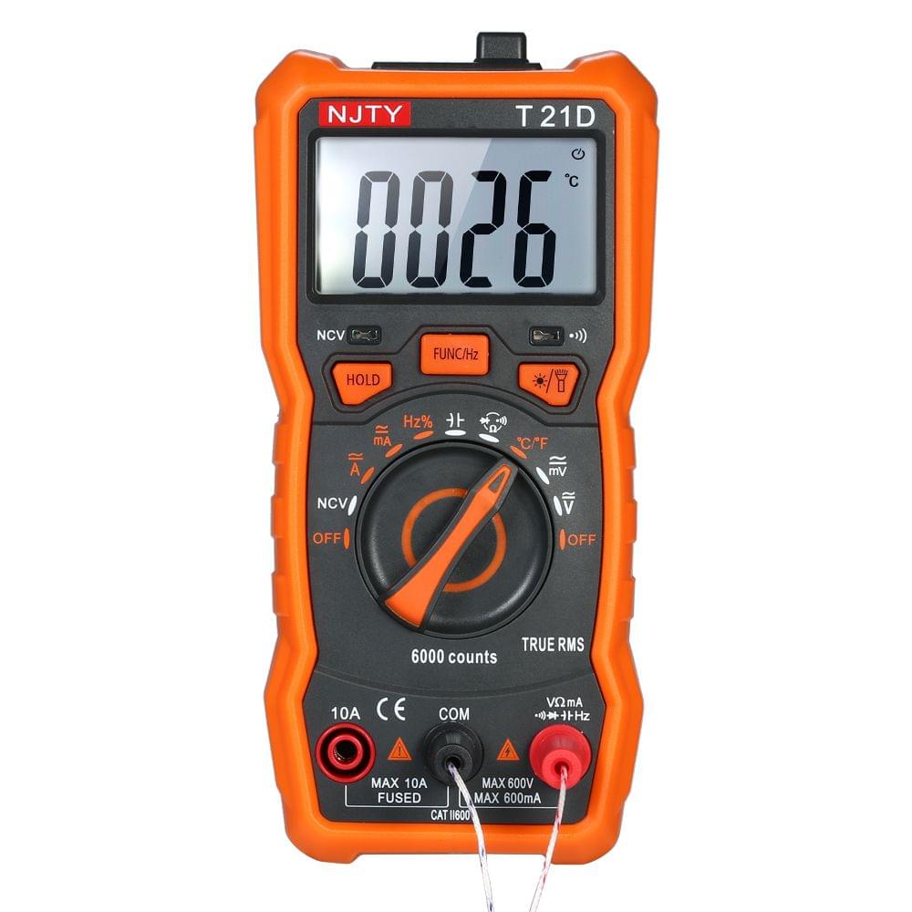 NJTY Mini Digital Multimeter 6000 Counts Multi-functional