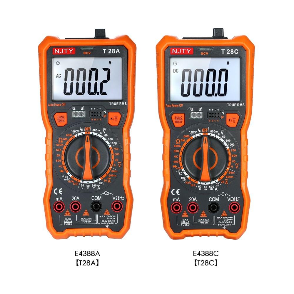 NJTY Digital Multimeter 6000 Counts Multi-functional Non - T28C