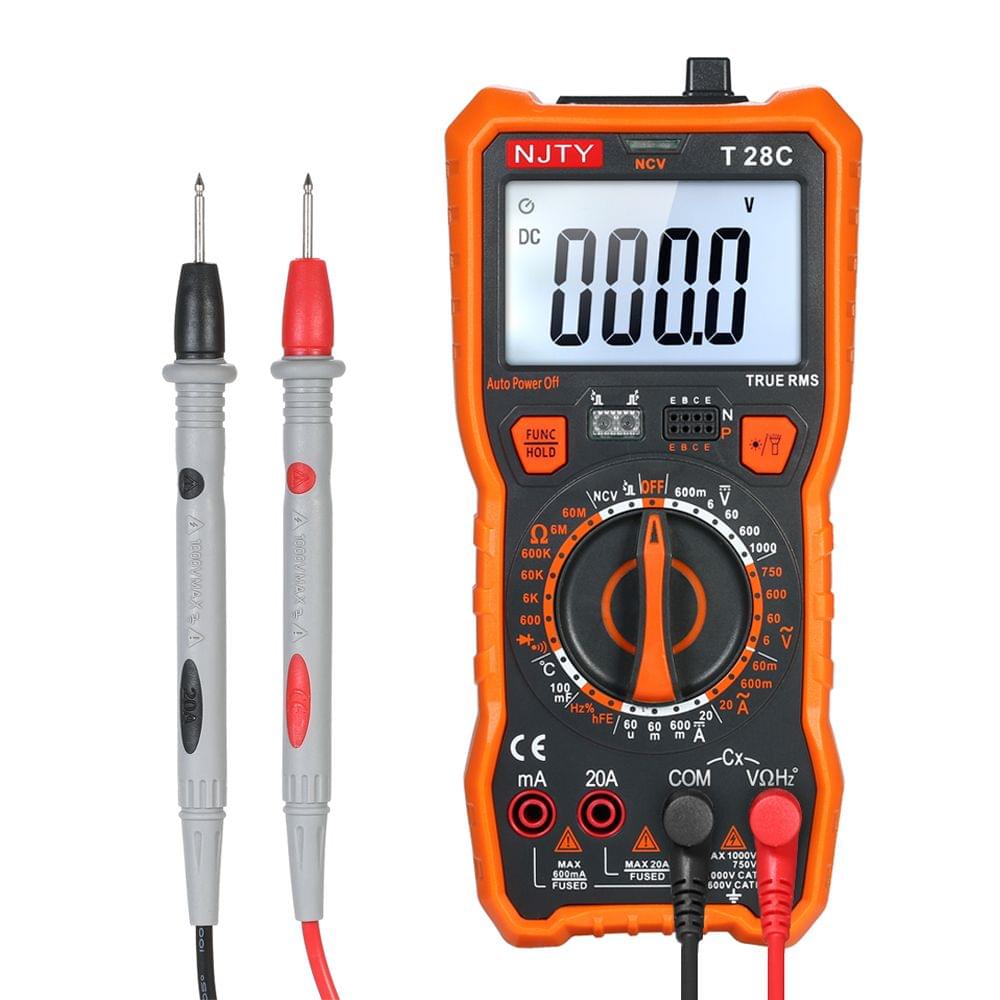 NJTY Digital Multimeter 6000 Counts Multi-functional Non - T28C